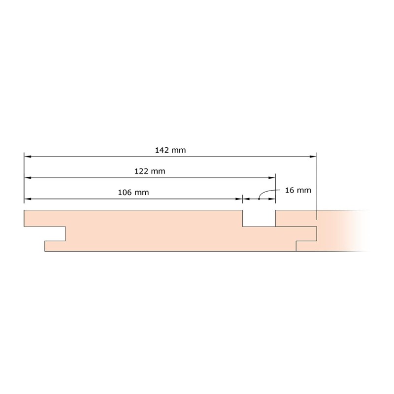 Buy British Larch - Douglas Fir Internal Shadow Gap Cladding Online ...